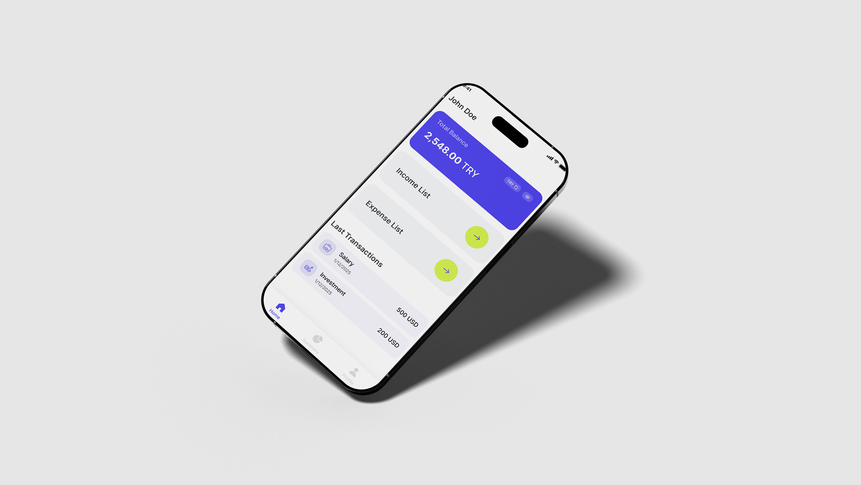 Personal Easy Budget Tracker Design Process